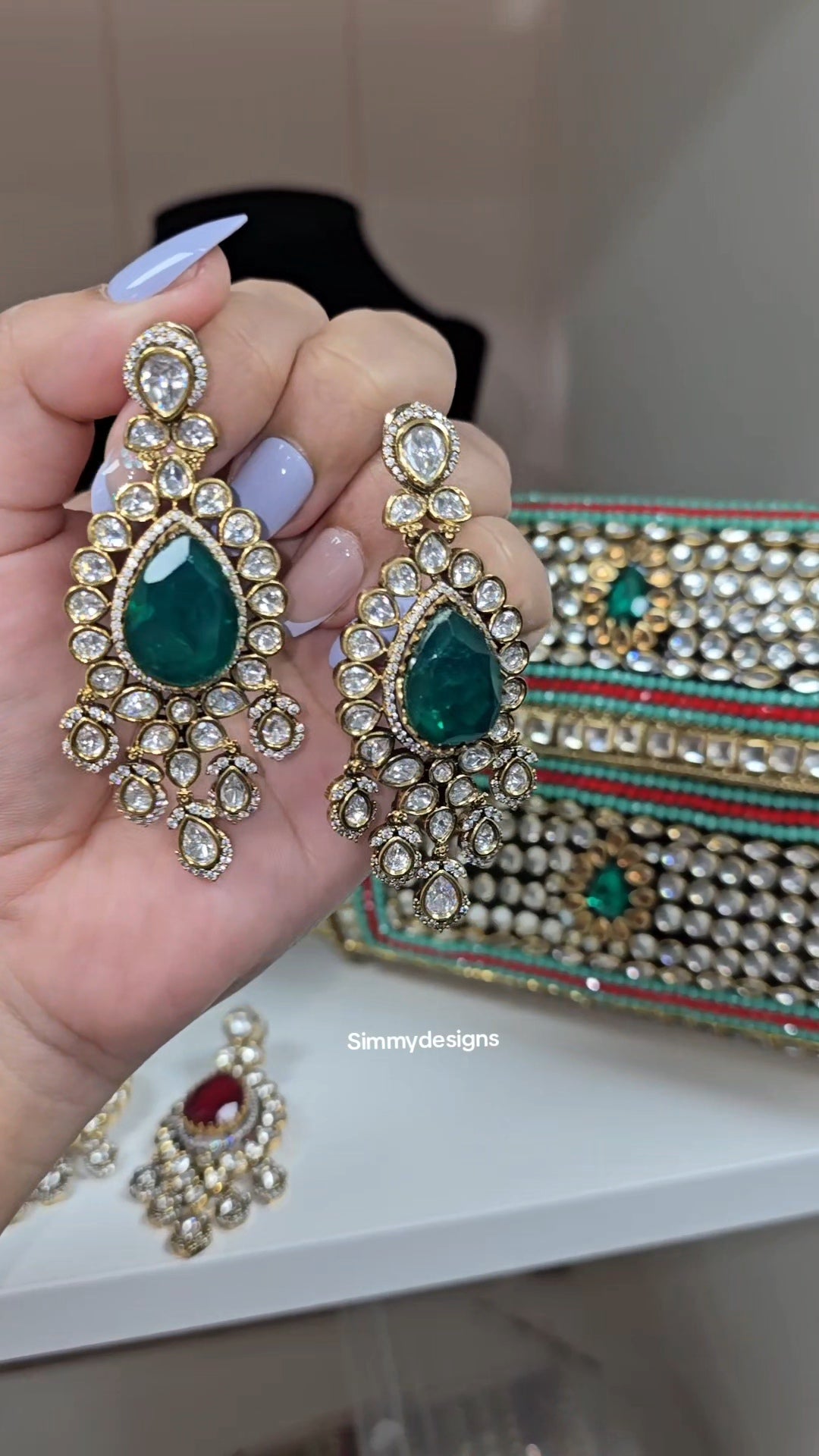 Yukti premium kundan earrings