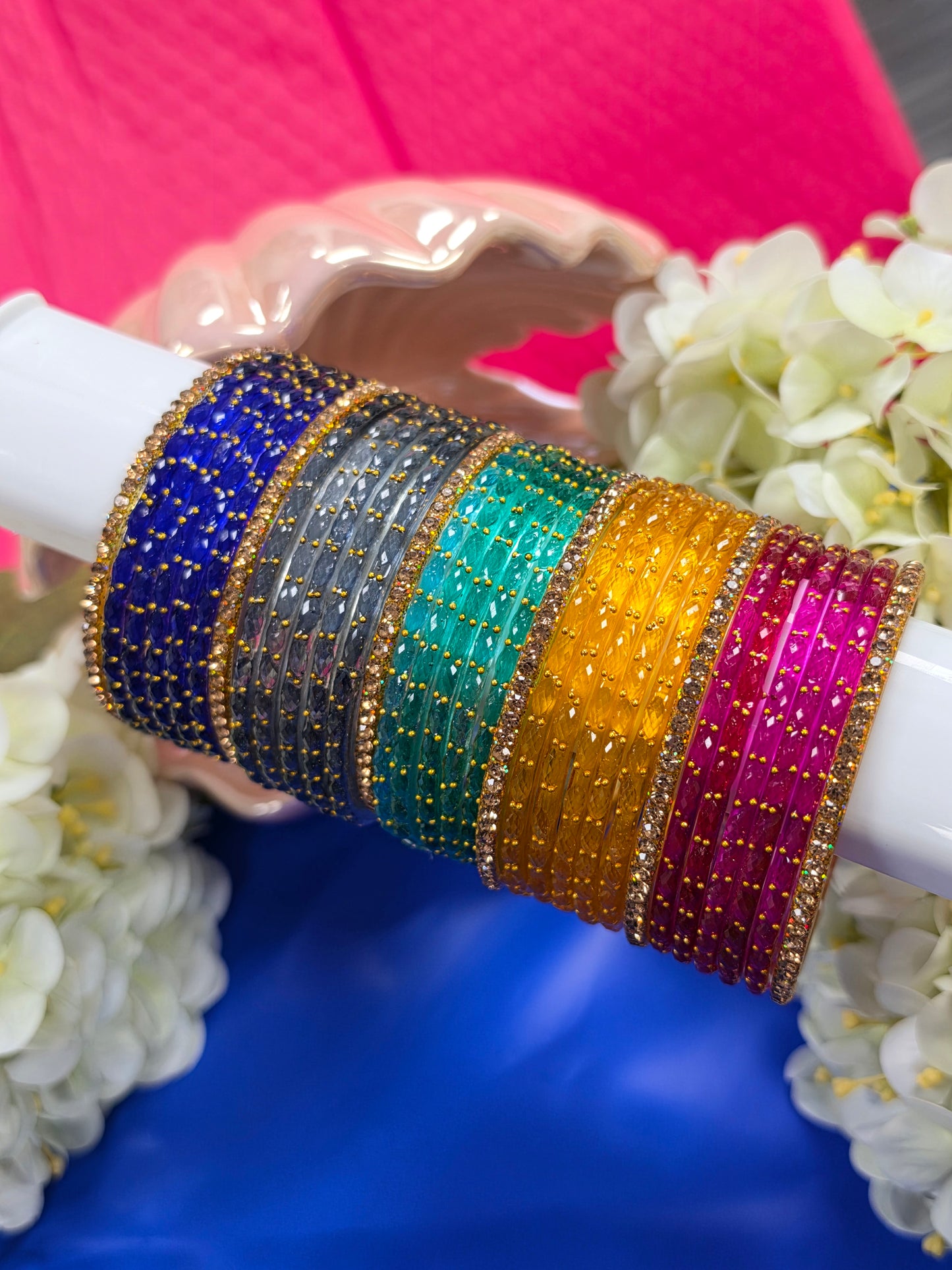 Nargis multidrop bangles set size 2.6