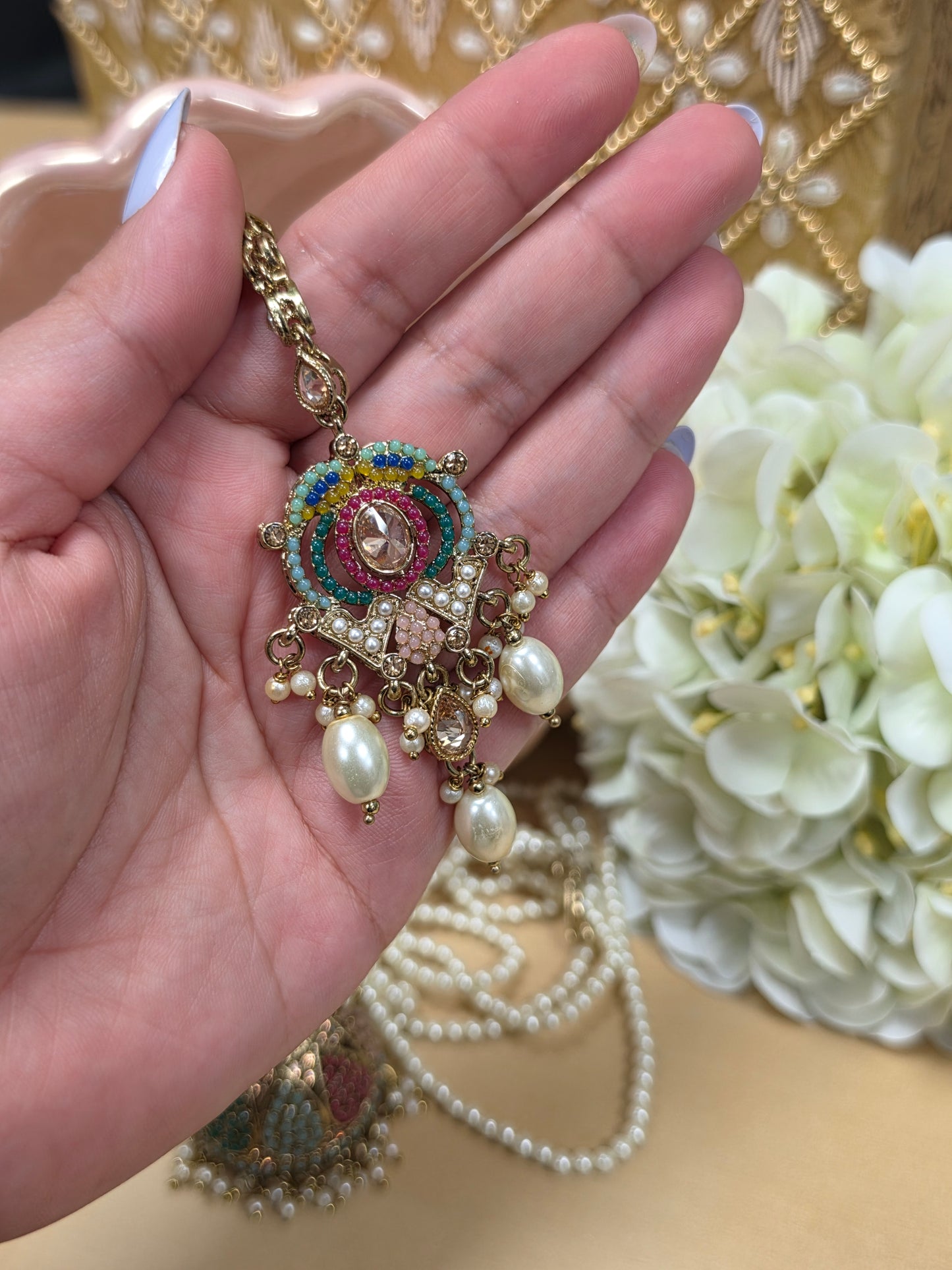 Ramsha Earrings with tikka