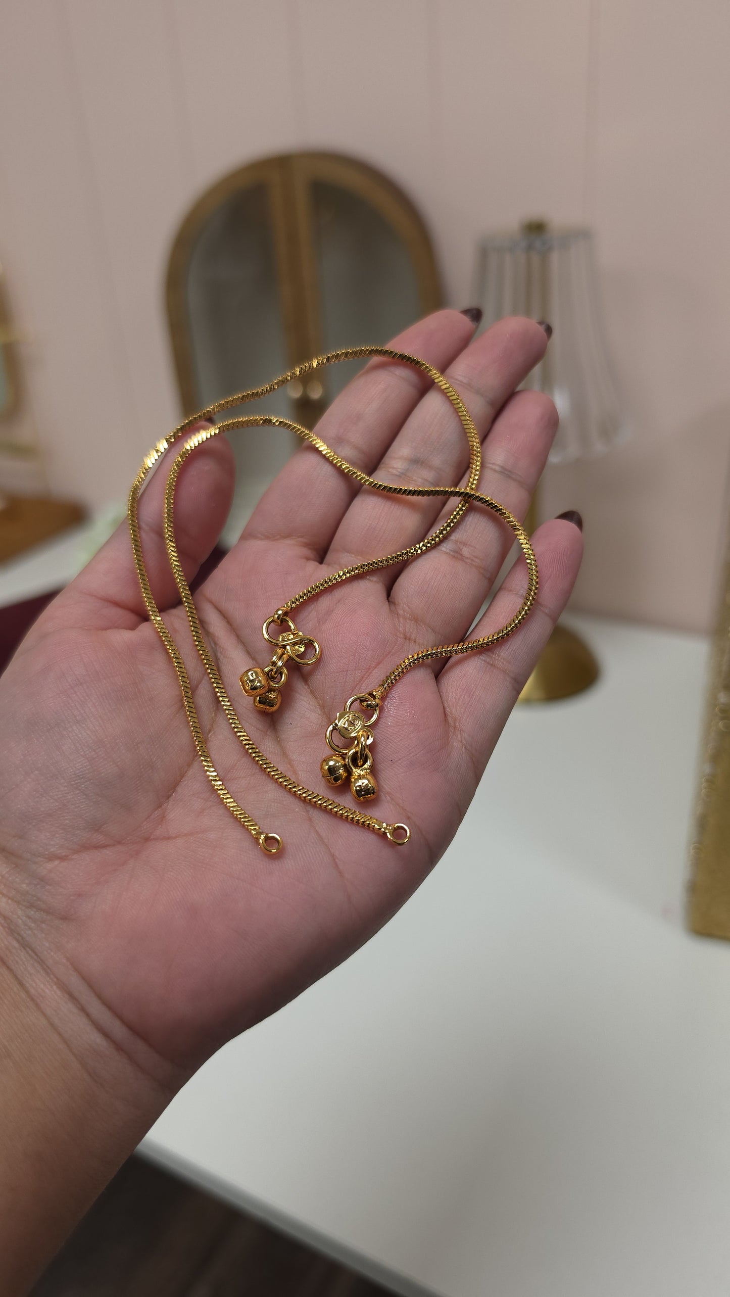 Urmila Goldplated Anklets
