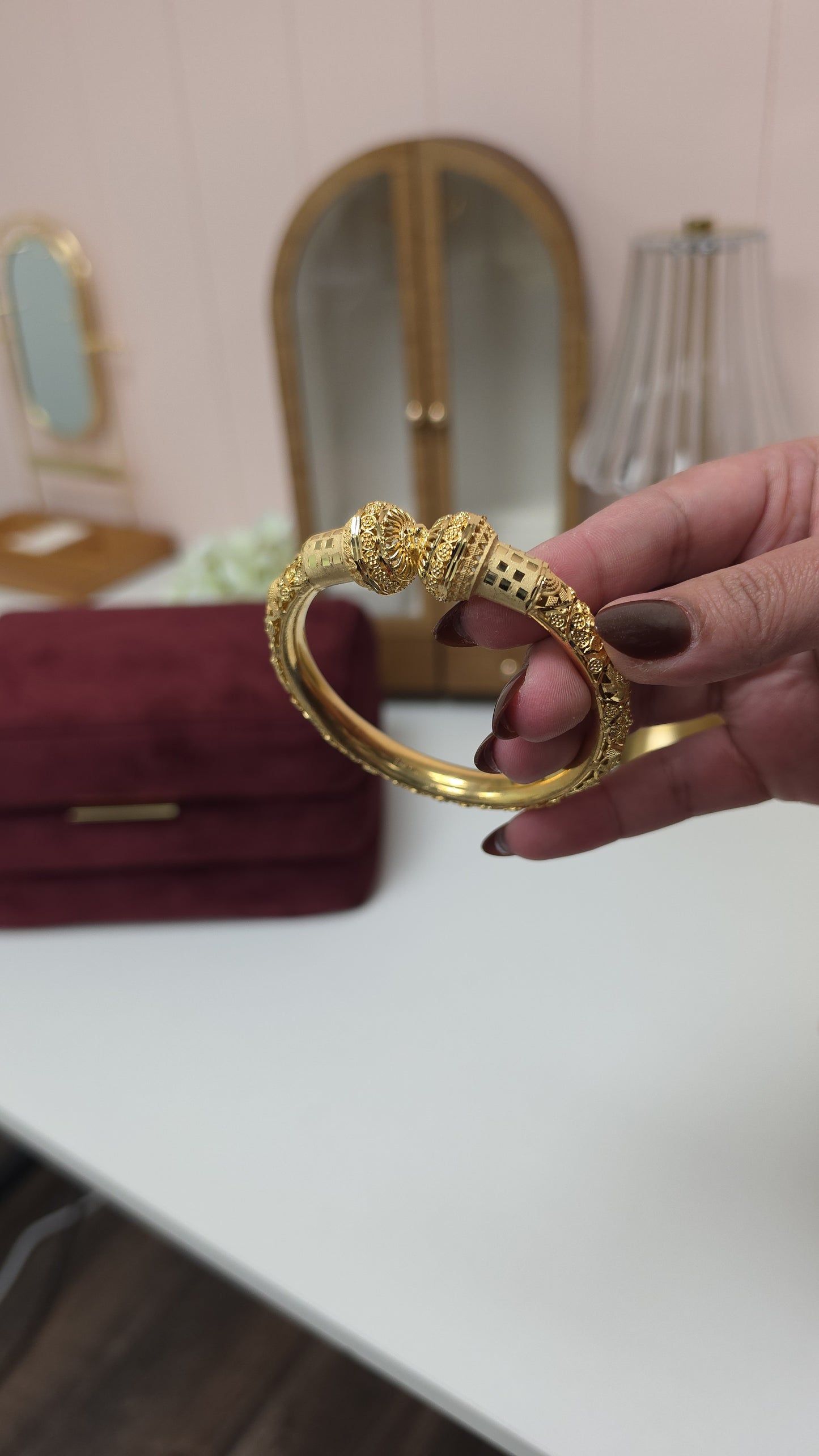 Hiral Premium gold plated bangles set