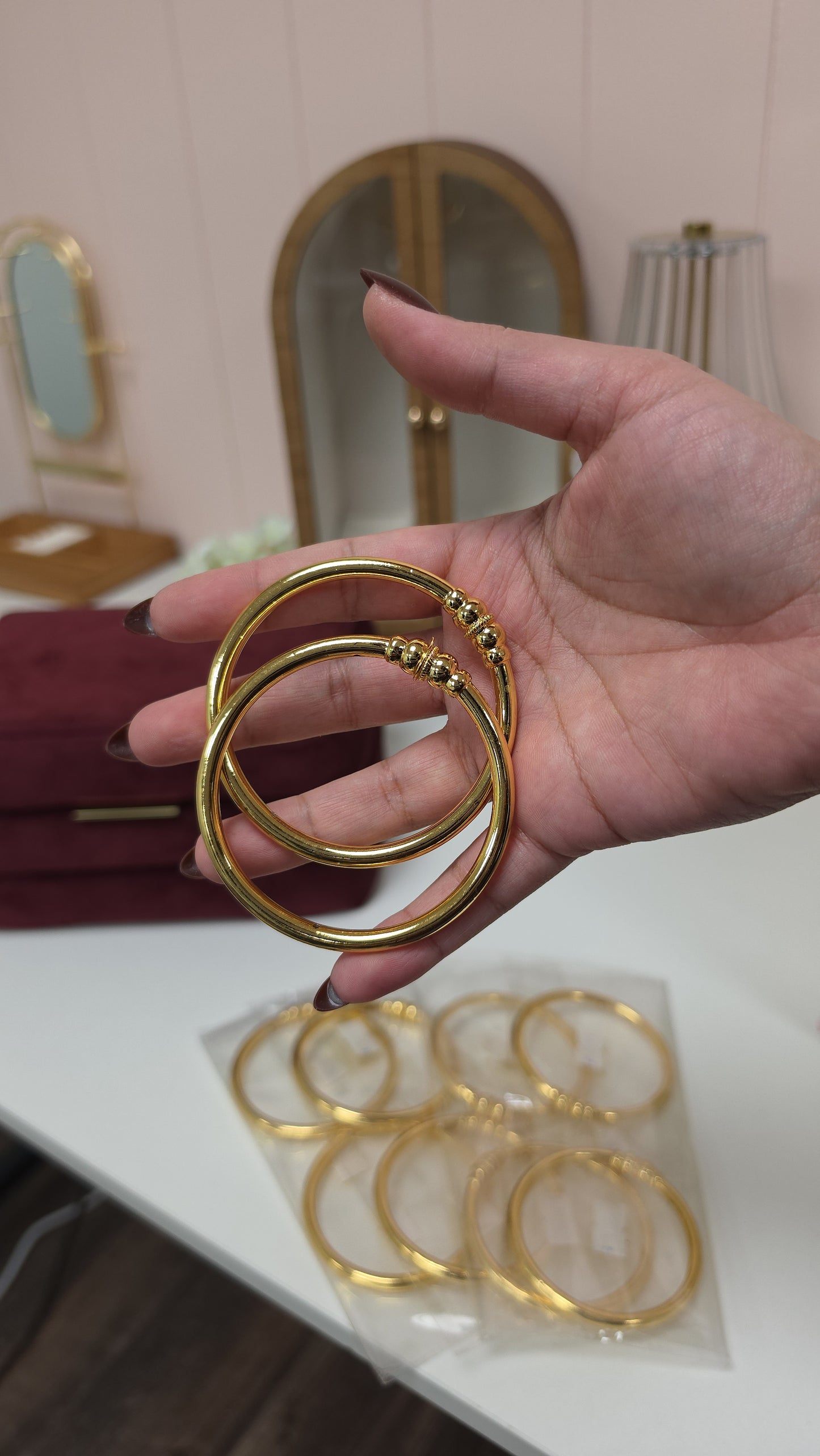 Dinesha gold bangles set