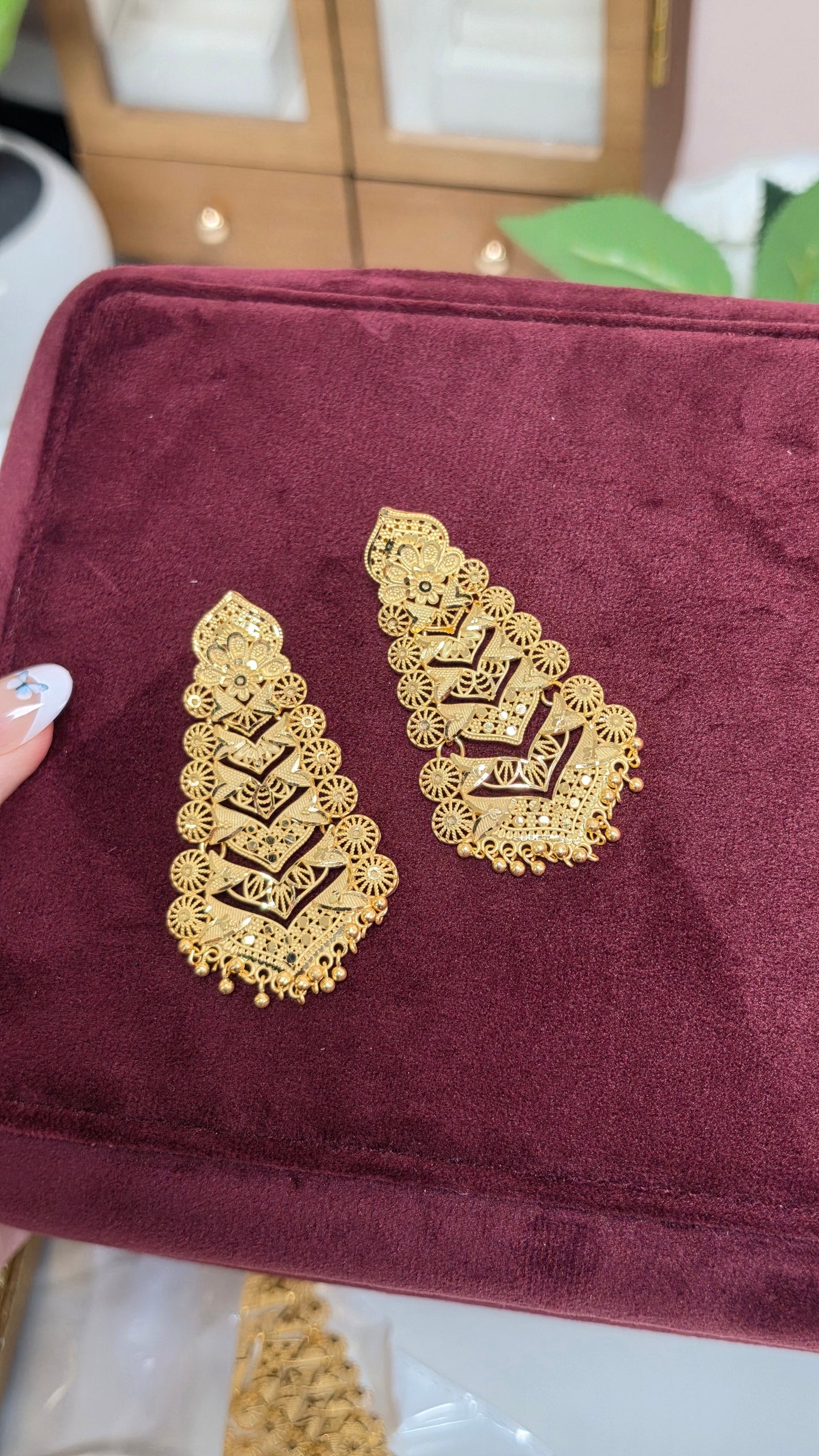 Aisha premium Gold plated Earrings