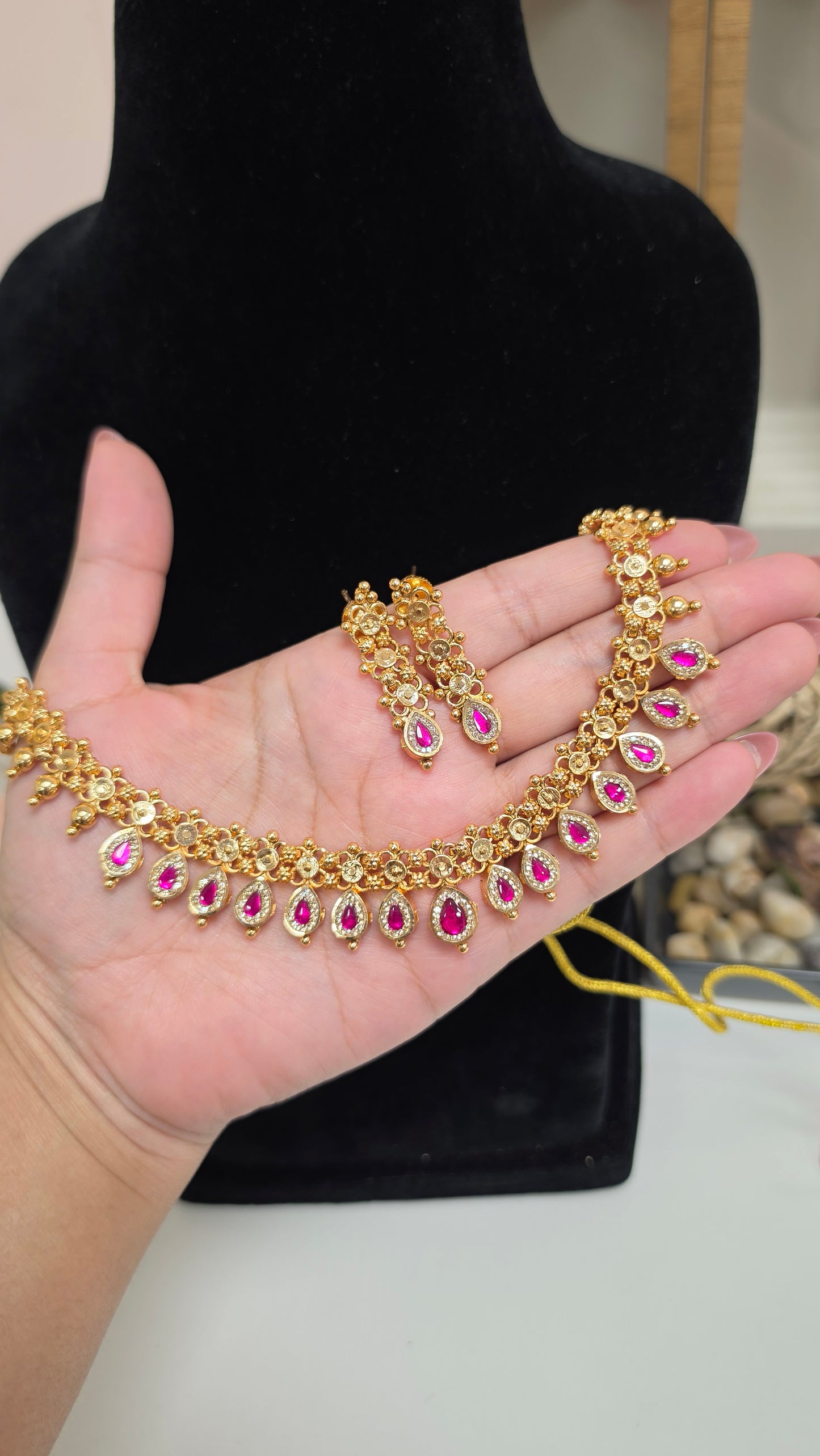 Harshika gold plated set