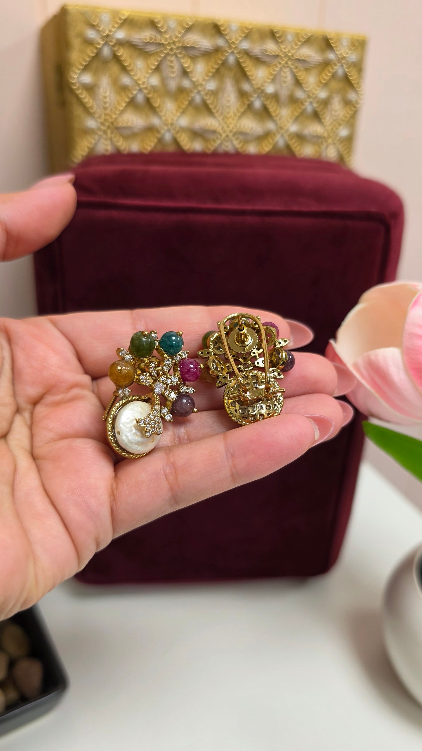 Eswary sabya inspired studs