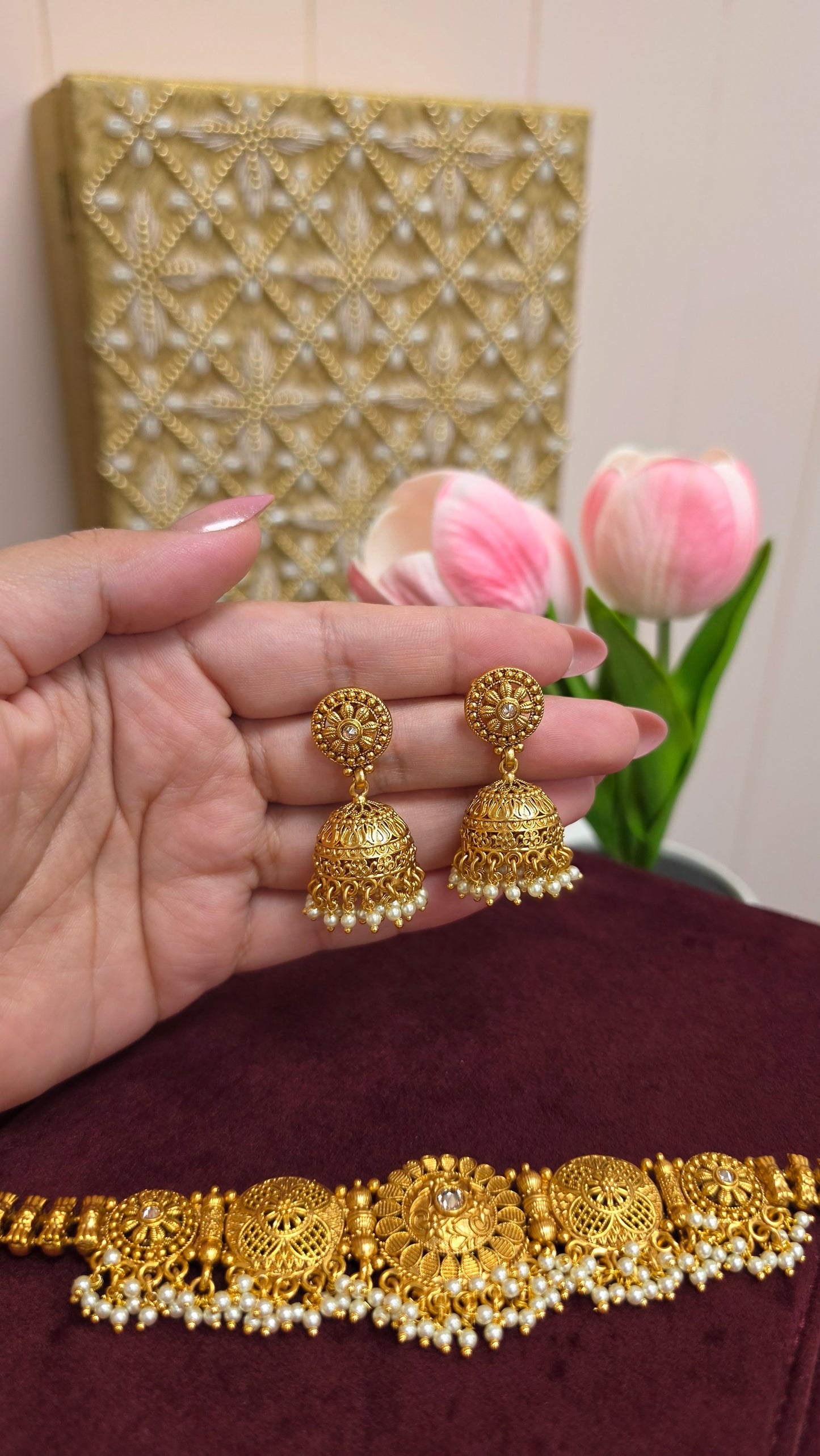 Vedya premium gold plated set (gold)
