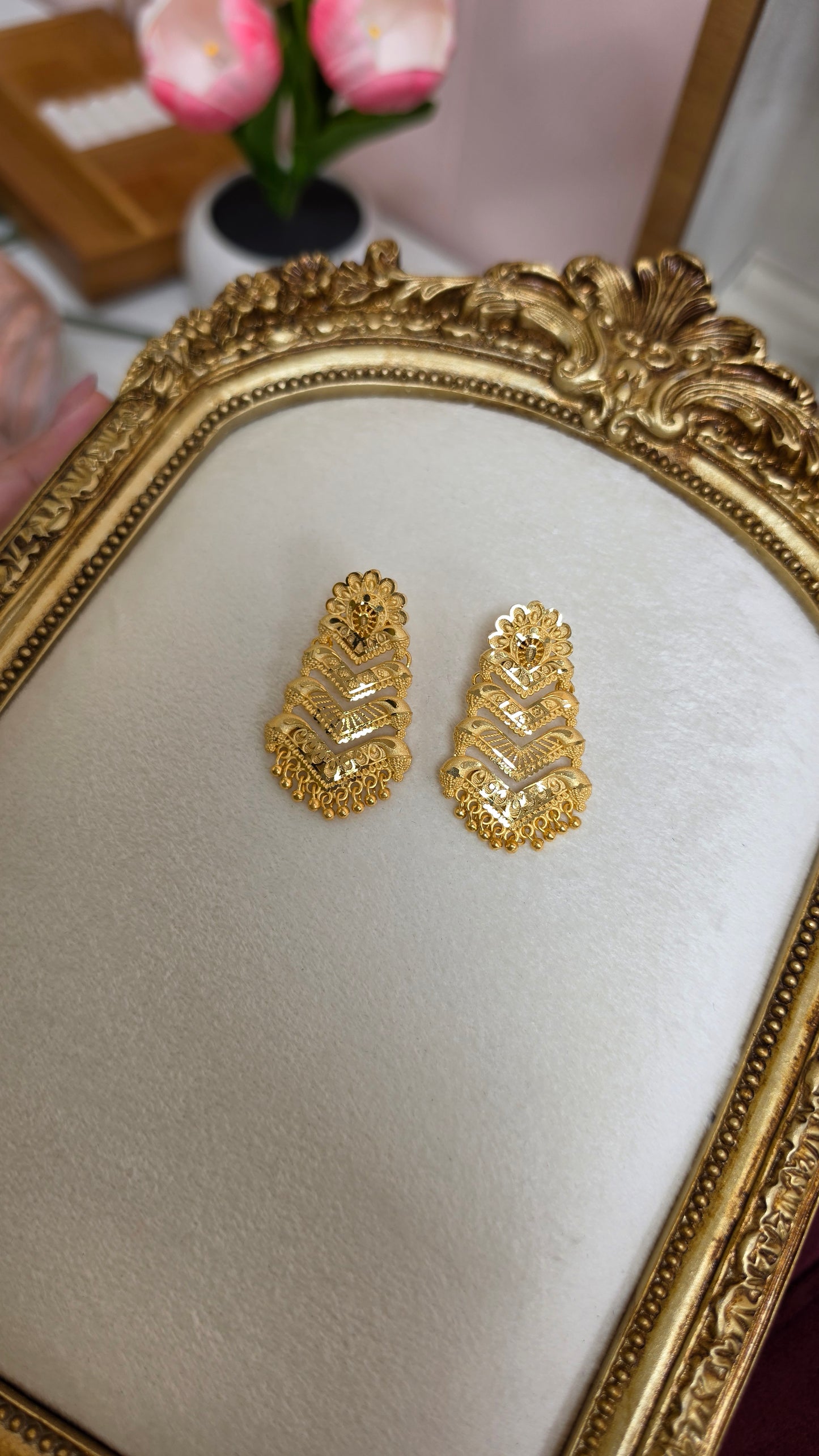 Tanuvi premium gold plated Earrings
