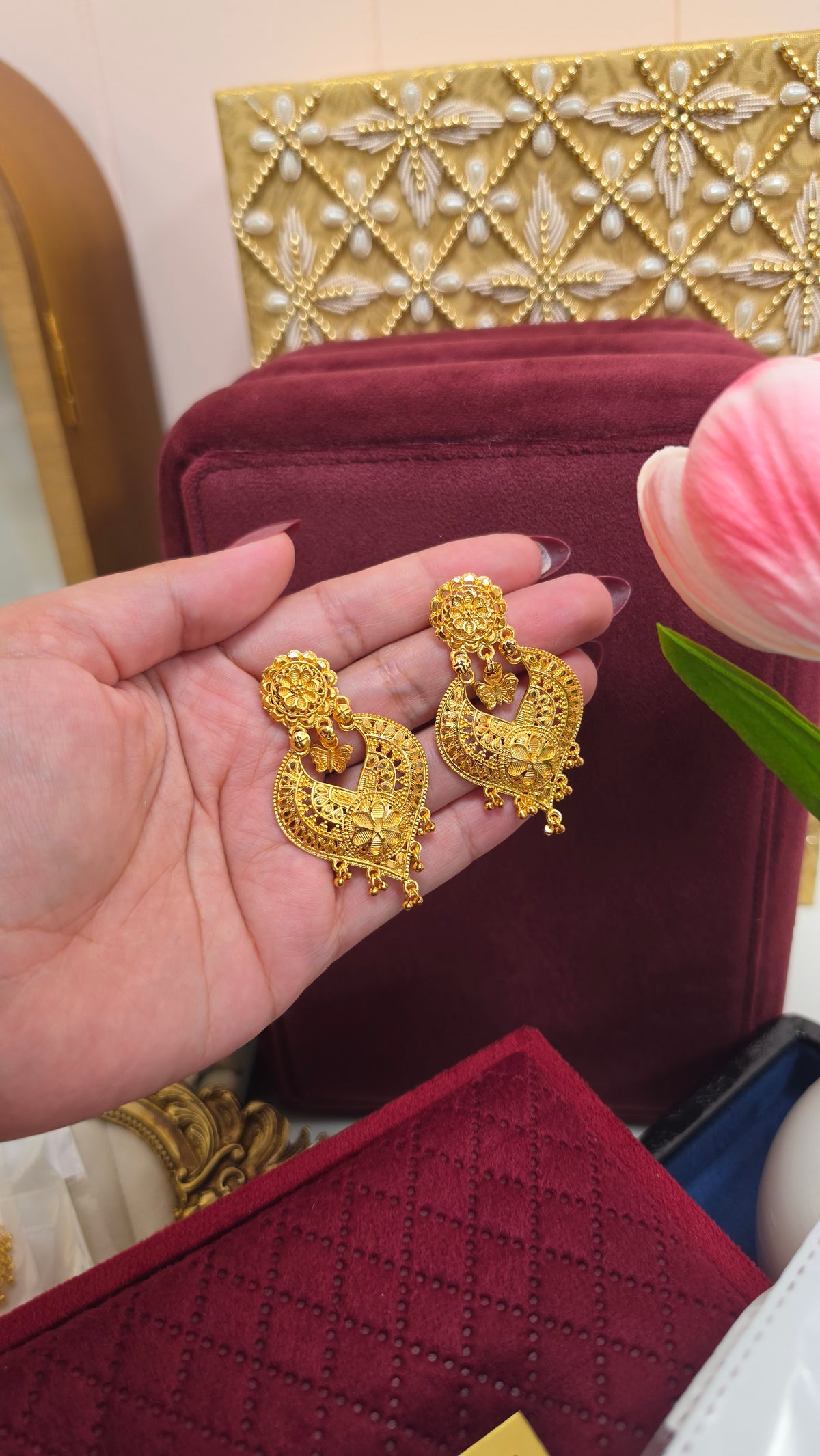 Gurvika gold plated earrings