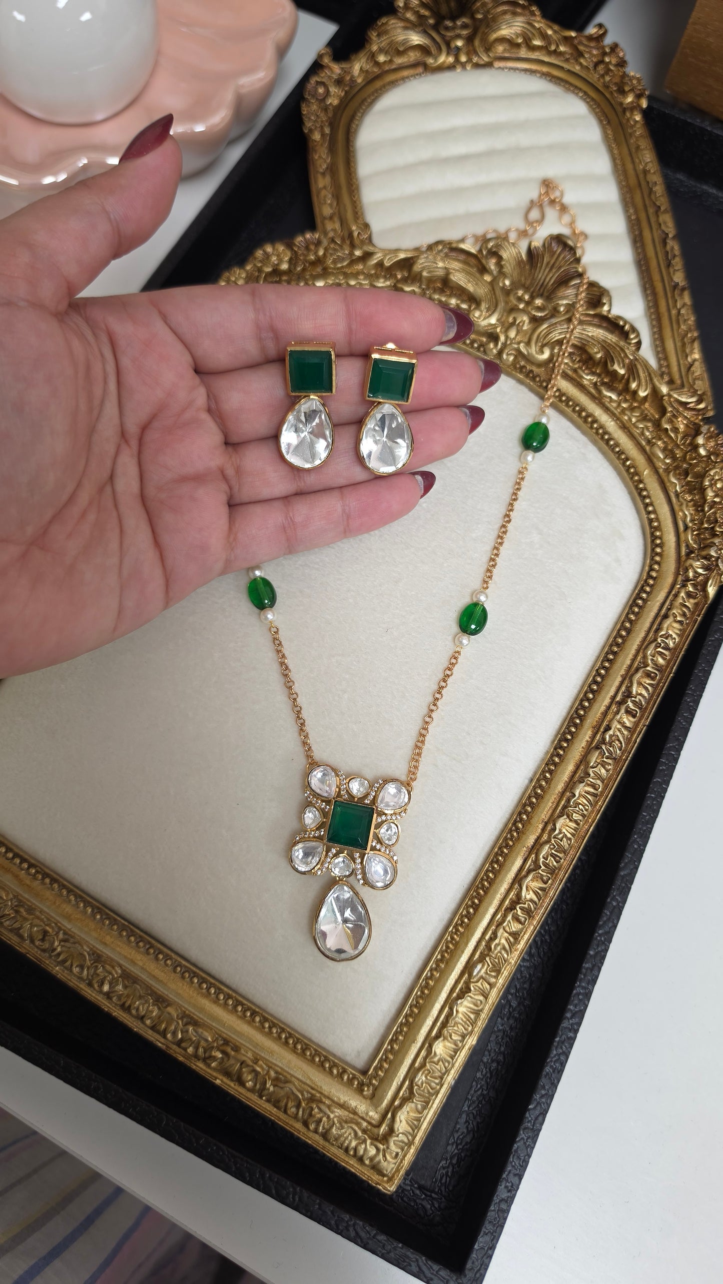Nashiba pendent set(green)