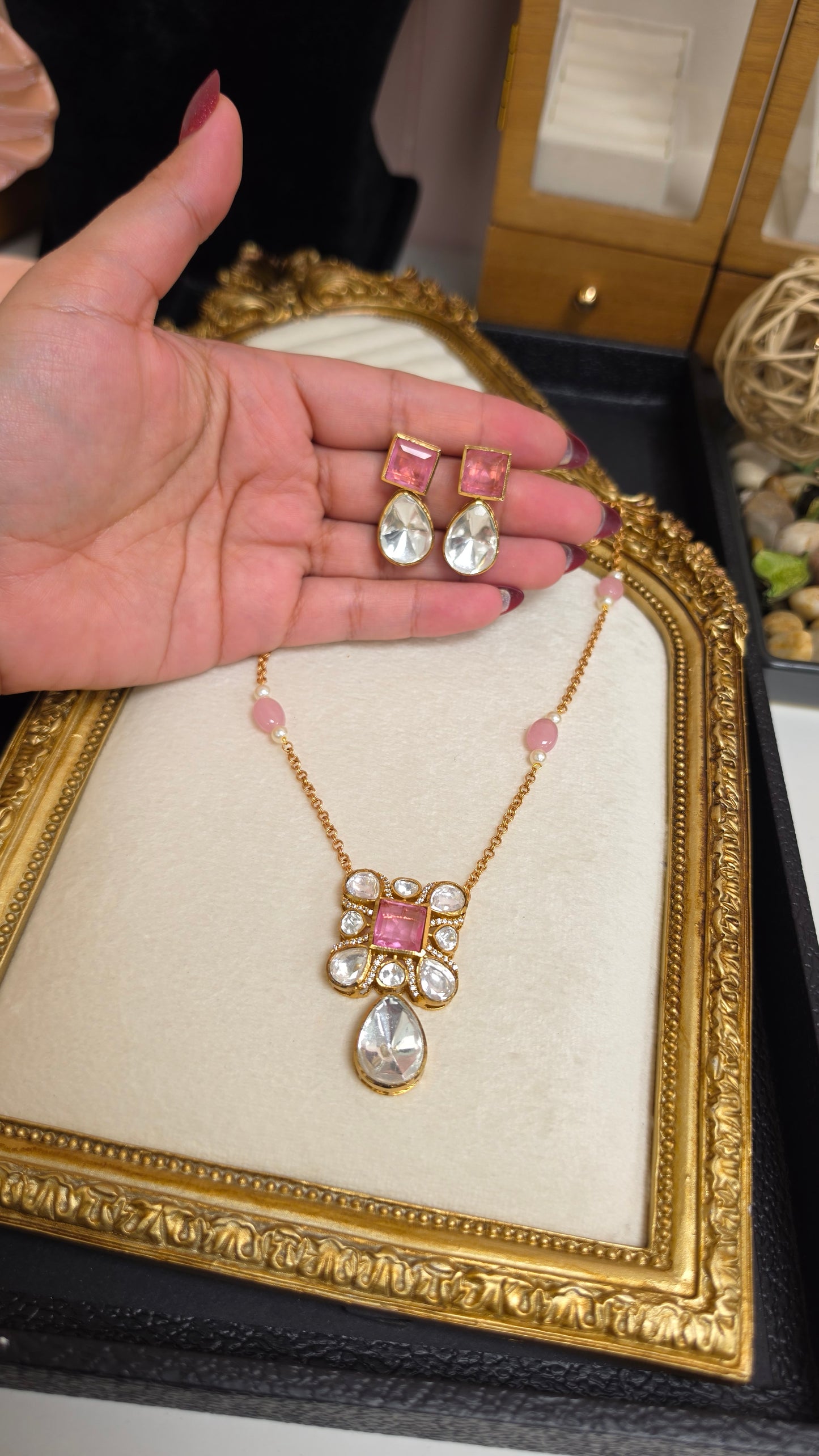 Nashiba pendent set(pink)