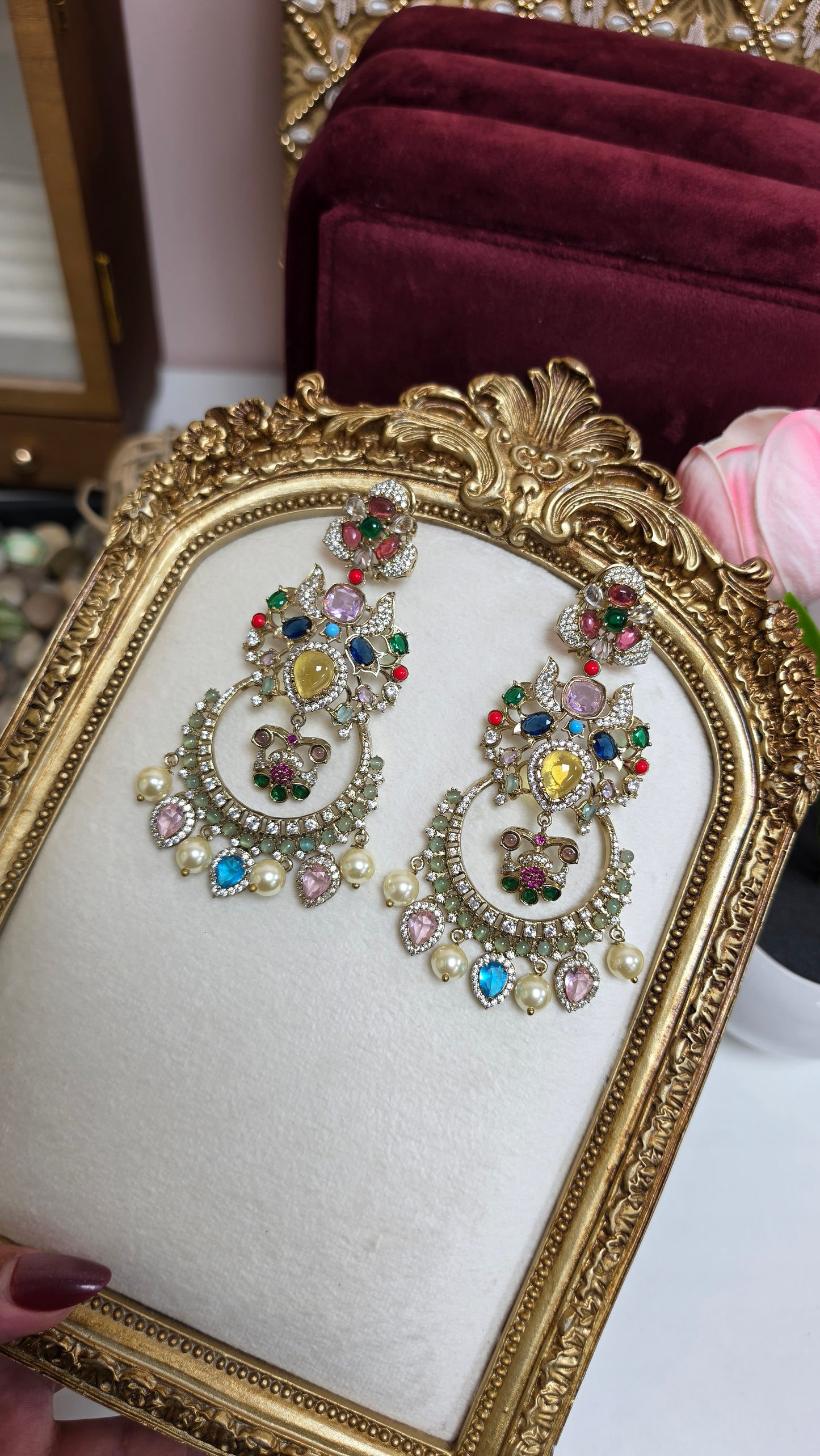 Ishman sabya inspired Earrings ( Lemon)