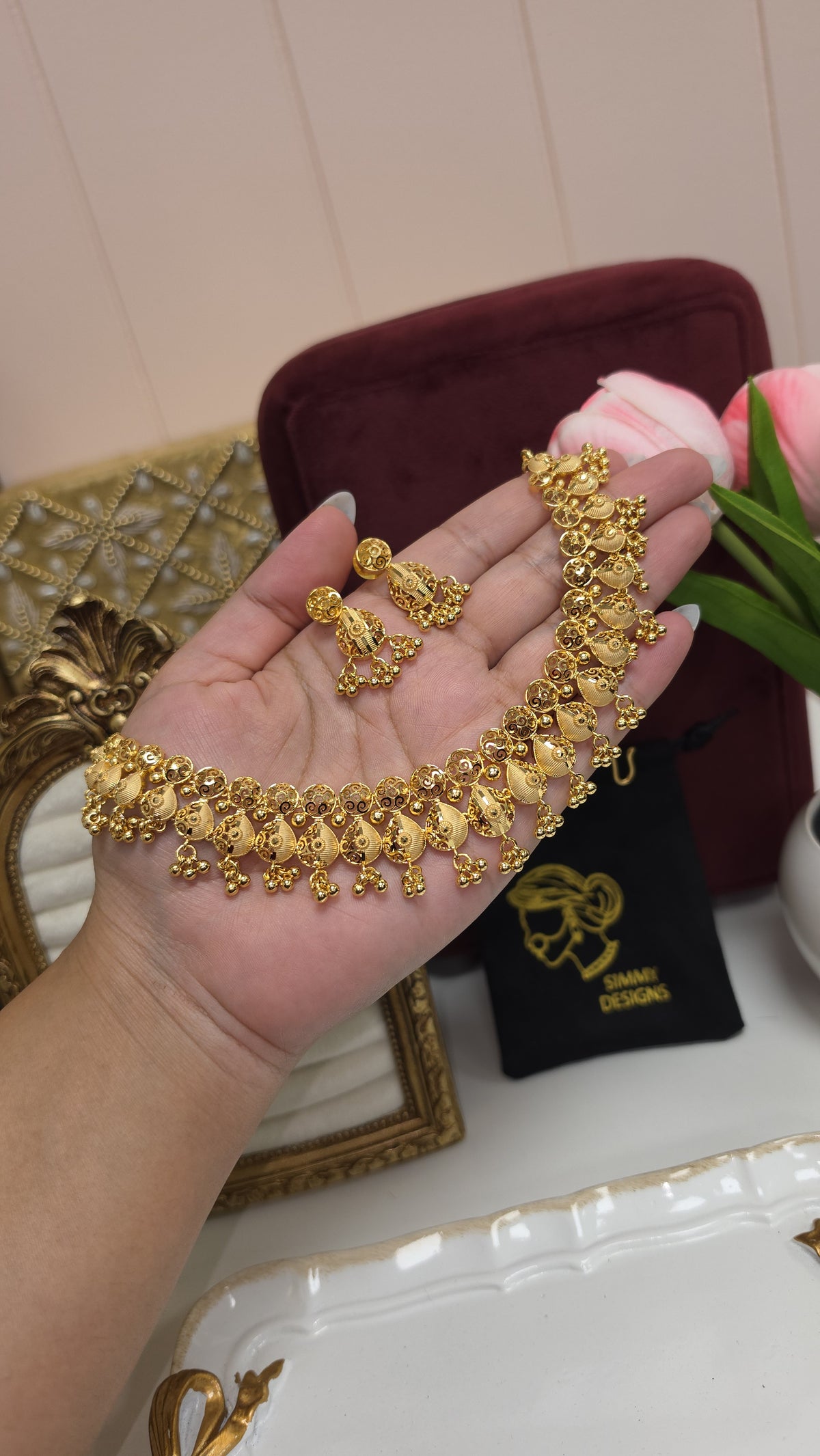 Mehram gold plated set