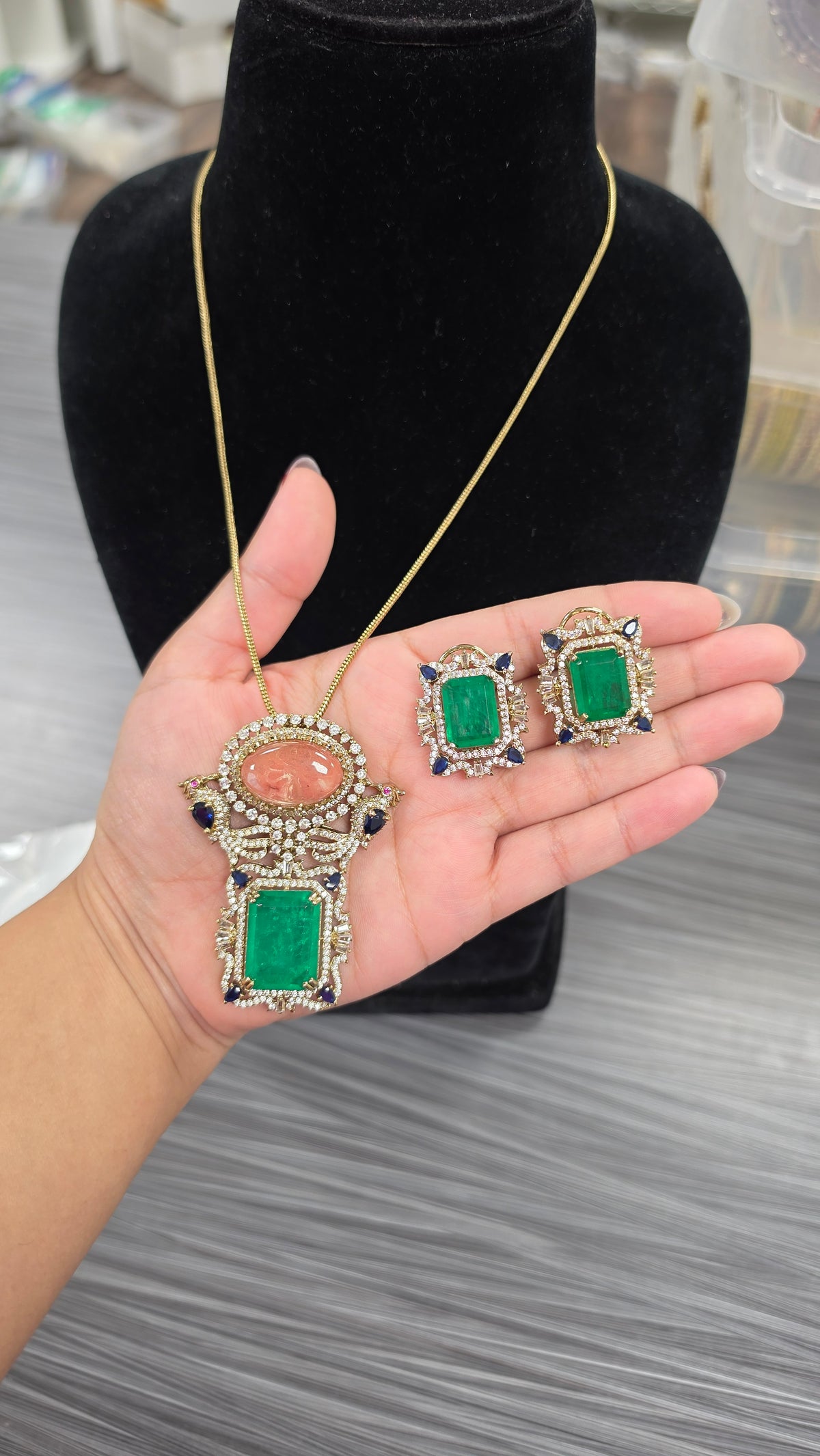 Sabha premium sabya inspired set(green)