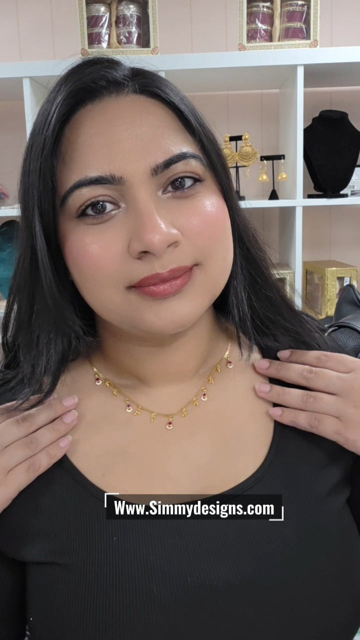 Vani gold plated chain necklace