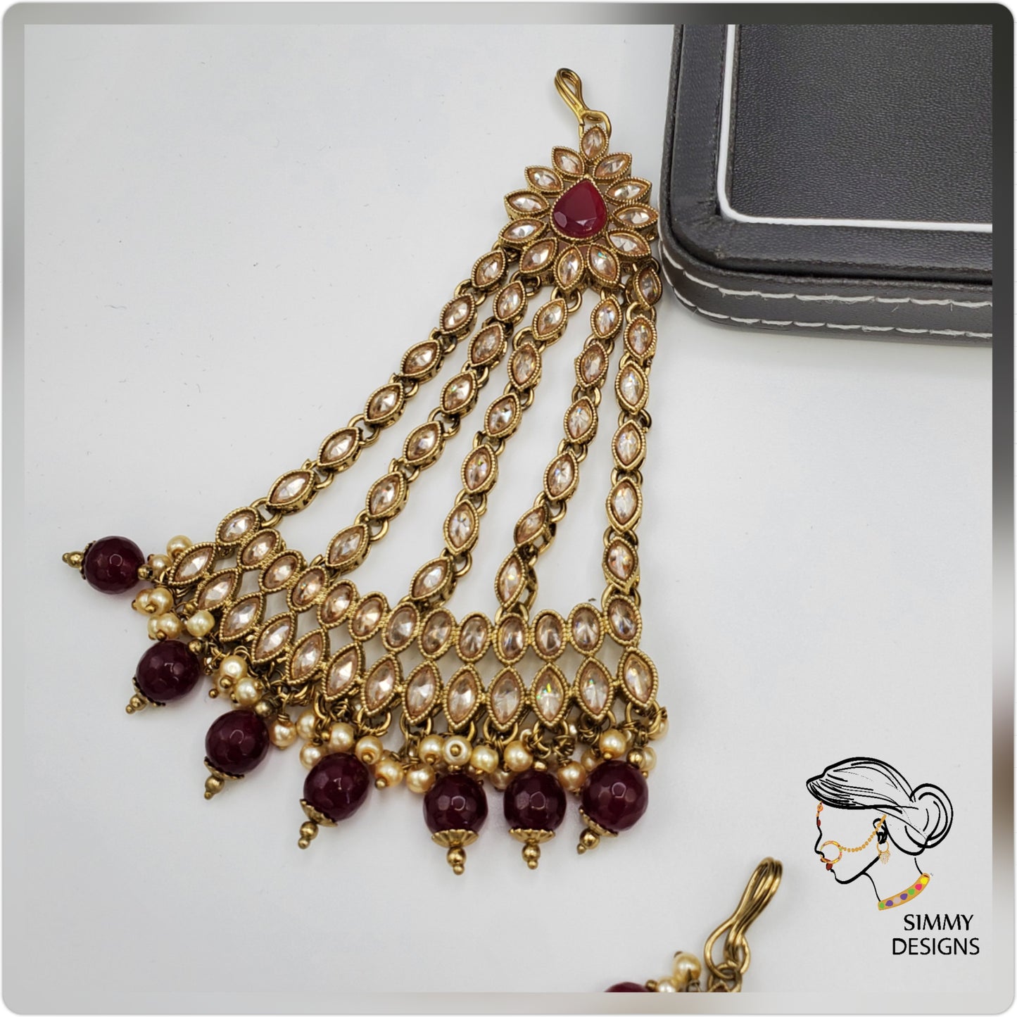 Fatima Reverse AD polki bridal set