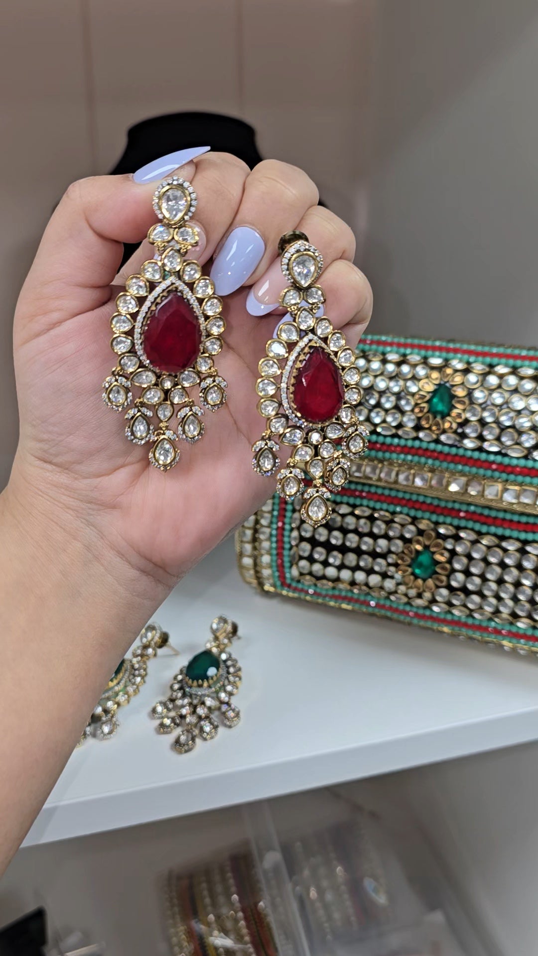 Yukti premium kundan earrings