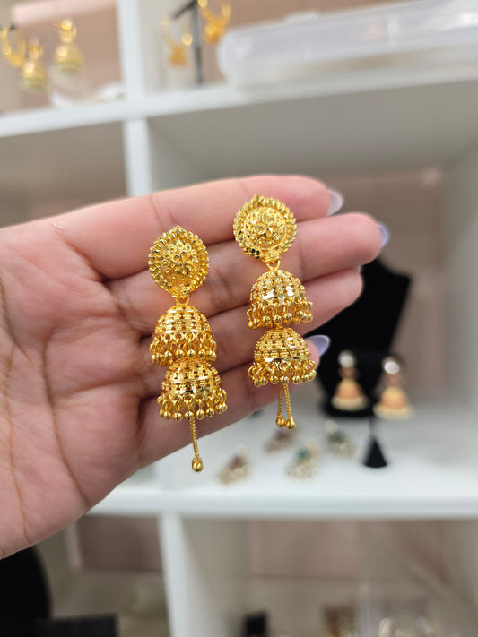 Najwa gold look alike earrings