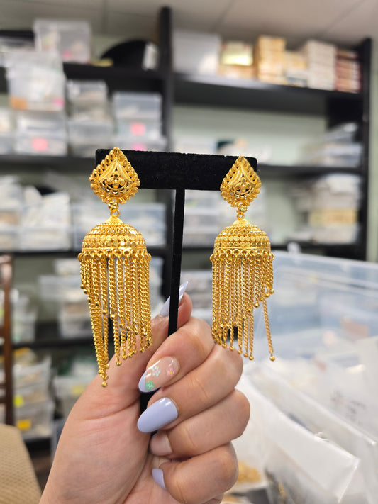 Yusra gold look alike earrings