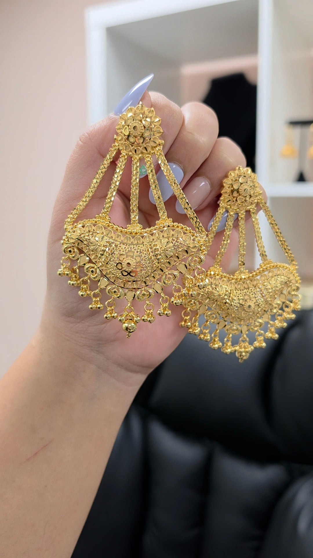 Heer Premium gold plated earrings