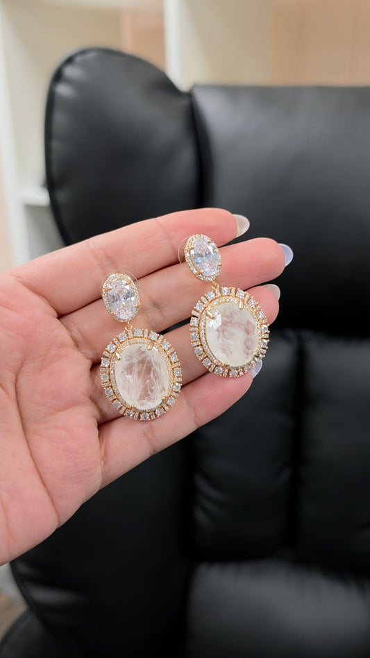 Rsmsha Doublet stones earrings