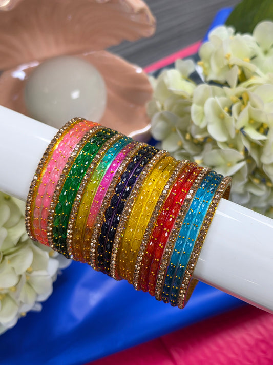 Maira multidrop bangles set size 2.4