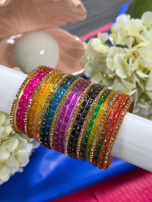 Prerna multidrop bangles set size 2.4