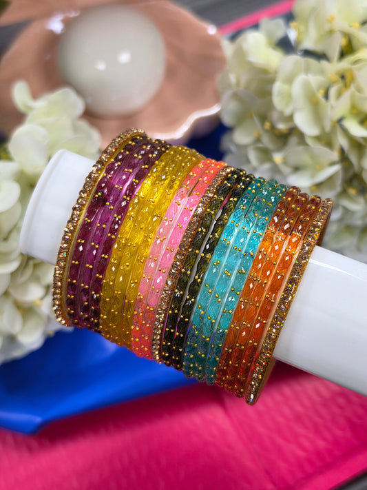 Siya multidrop bangles set size 2.8