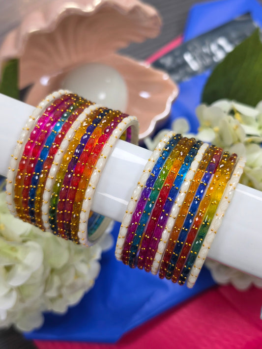 Fiza  multidrop bangles set size 2.8 (2 sets)