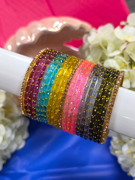 Vani multidrop bangles set size 2.6
