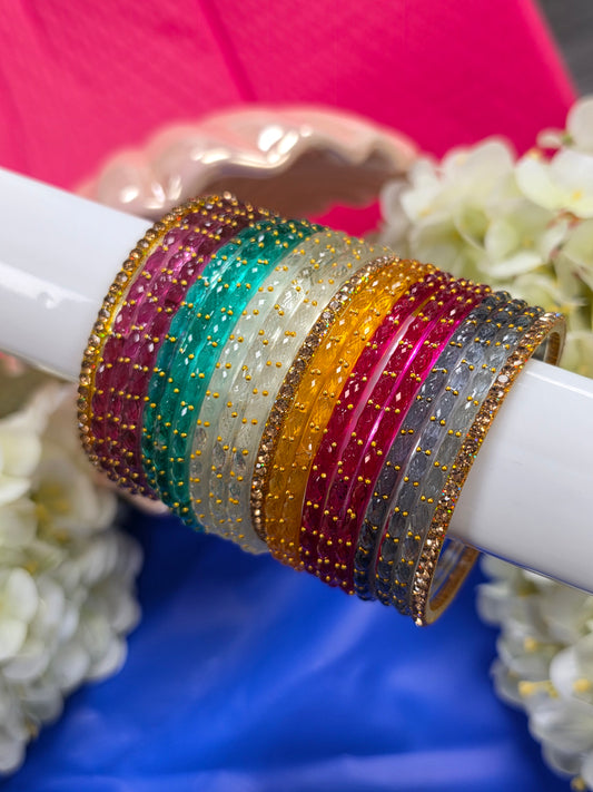 Maryam multidrop bangles set size 2.6