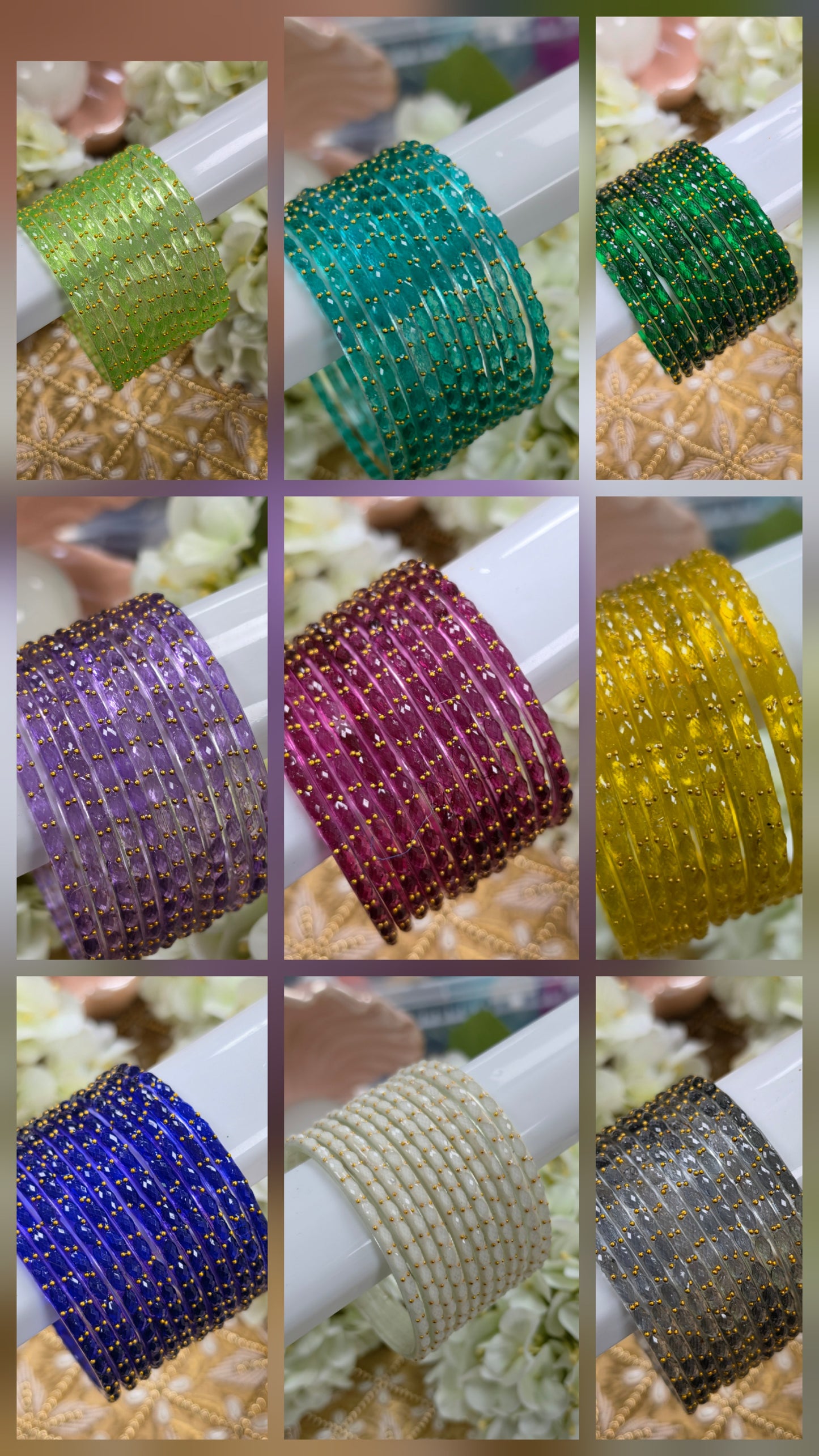 Siya waterdrop bangles size 2.8