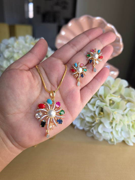 Rukhsana pendent set