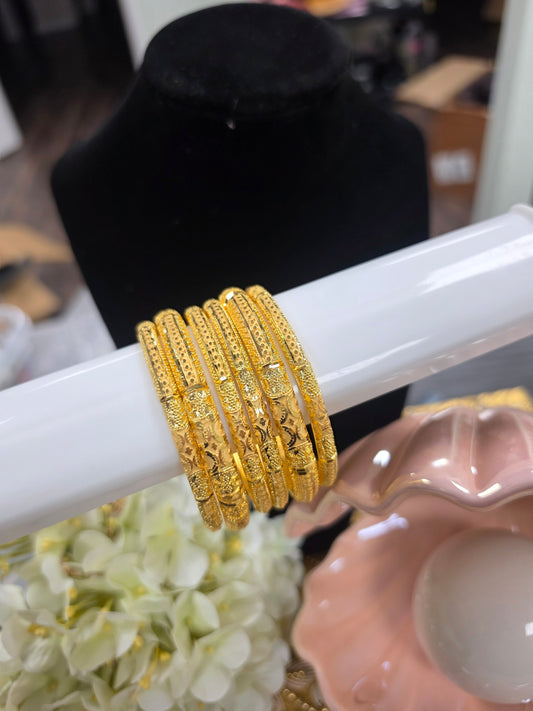 Jiya Premium gold plated bangles set