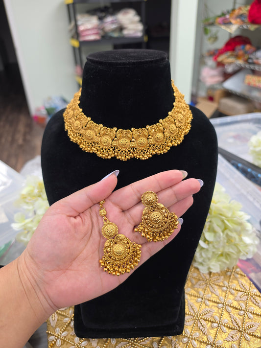 Naira premium gold plated set