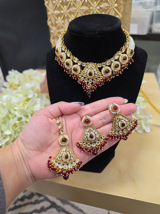 Ramsha lightweight kundan set