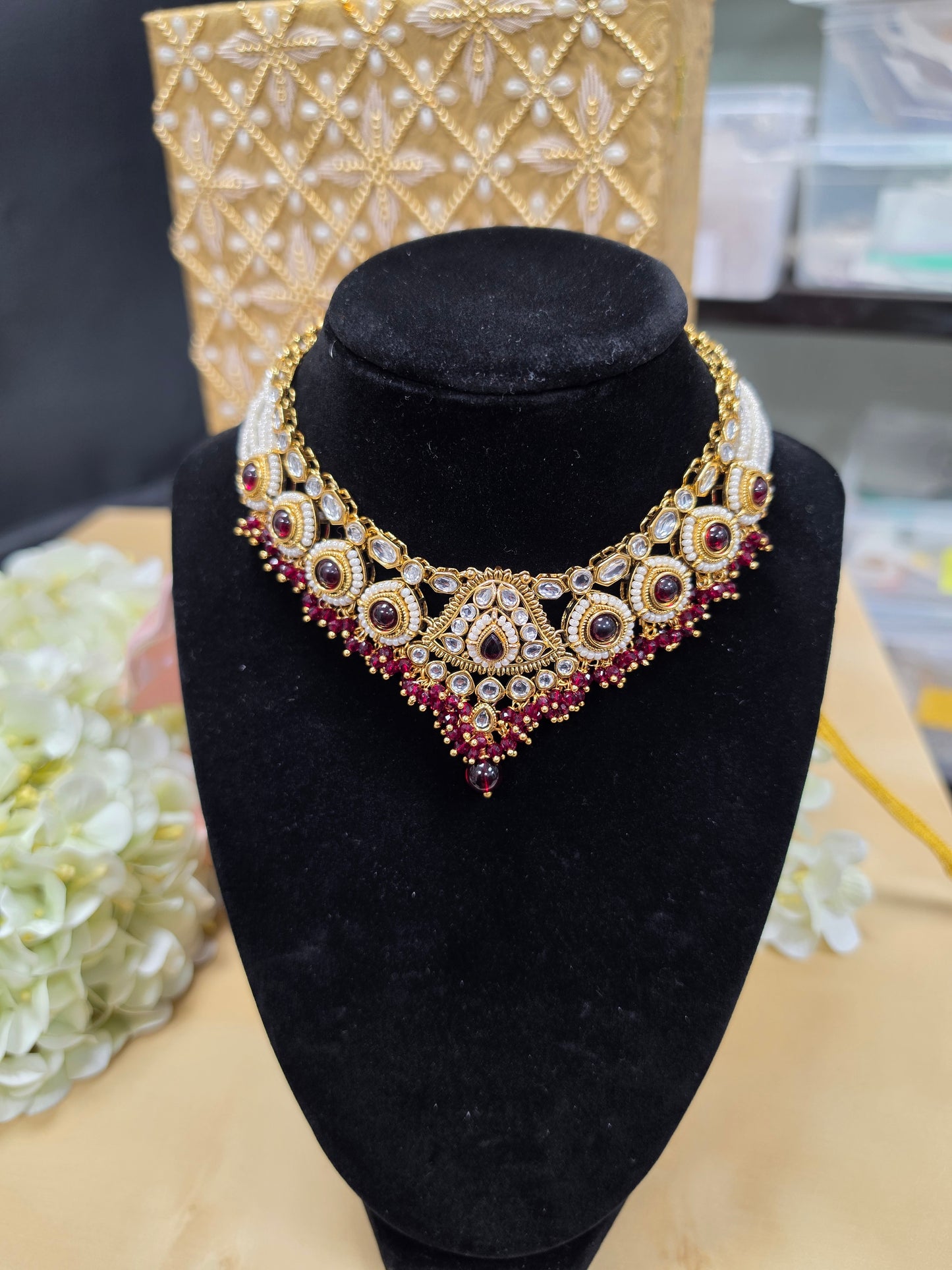 Ramsha lightweight kundan set