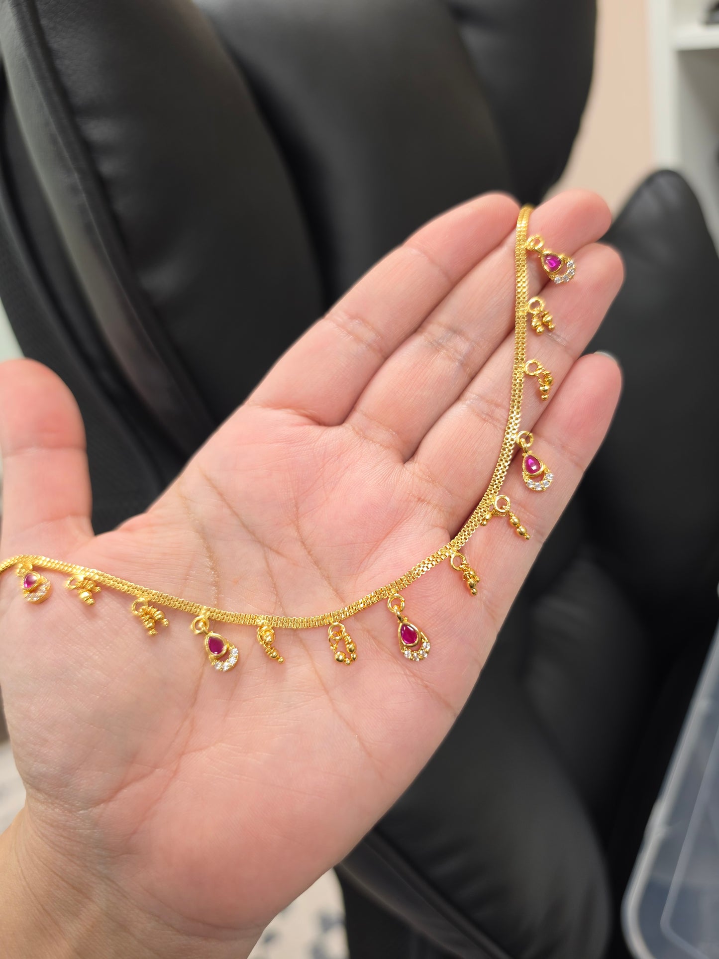 Vani gold plated chain necklace