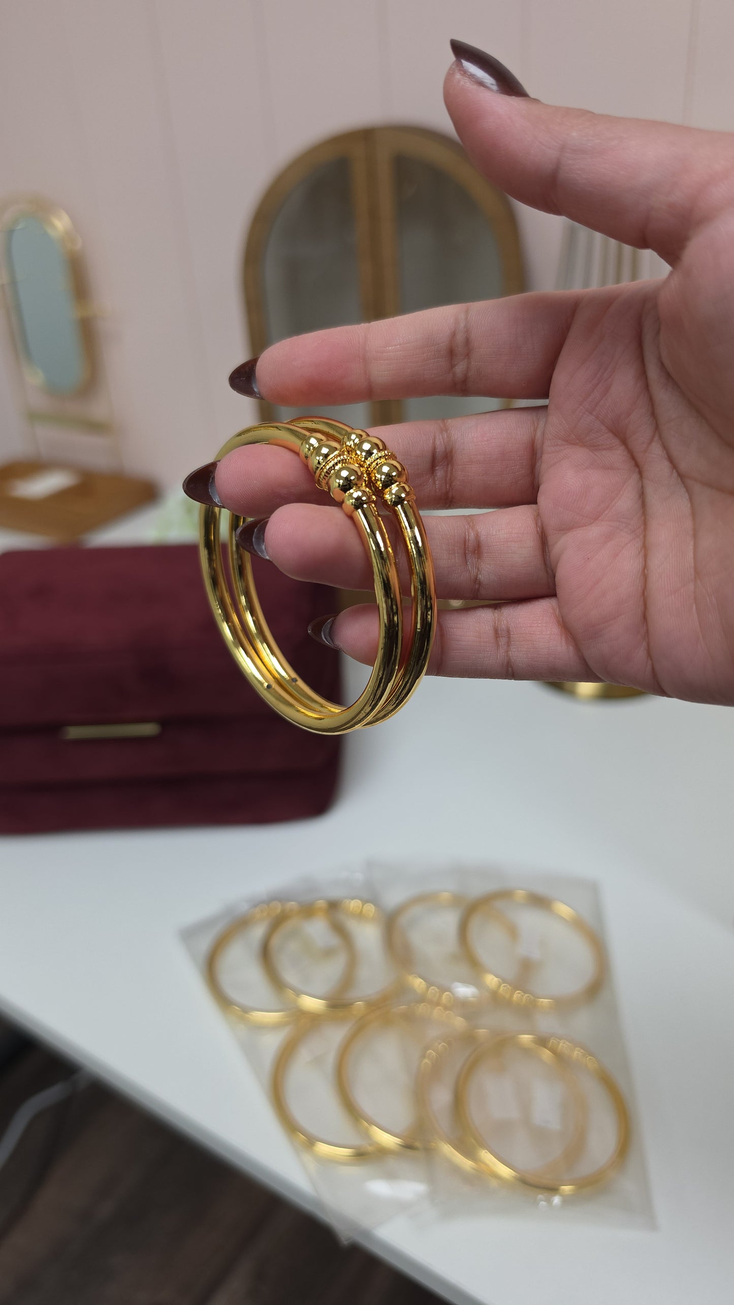 Dinesha gold bangles set
