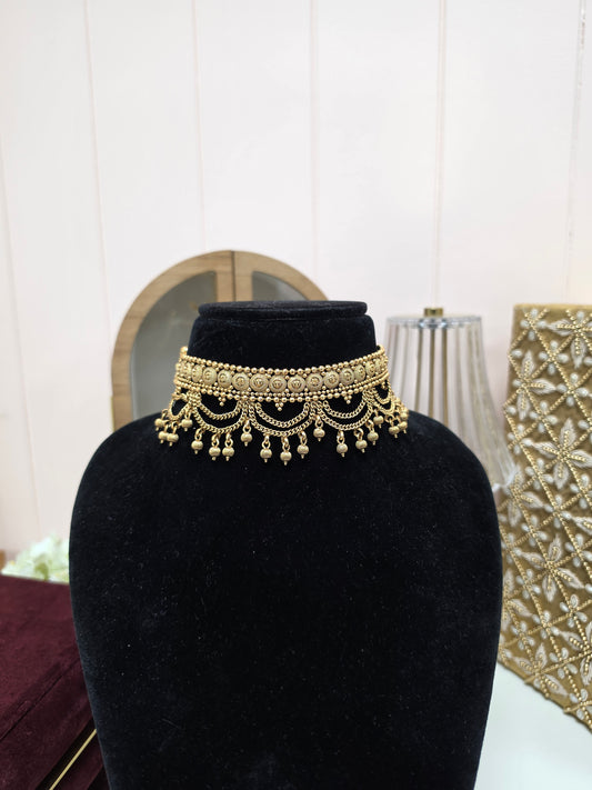 Jass gold choker set