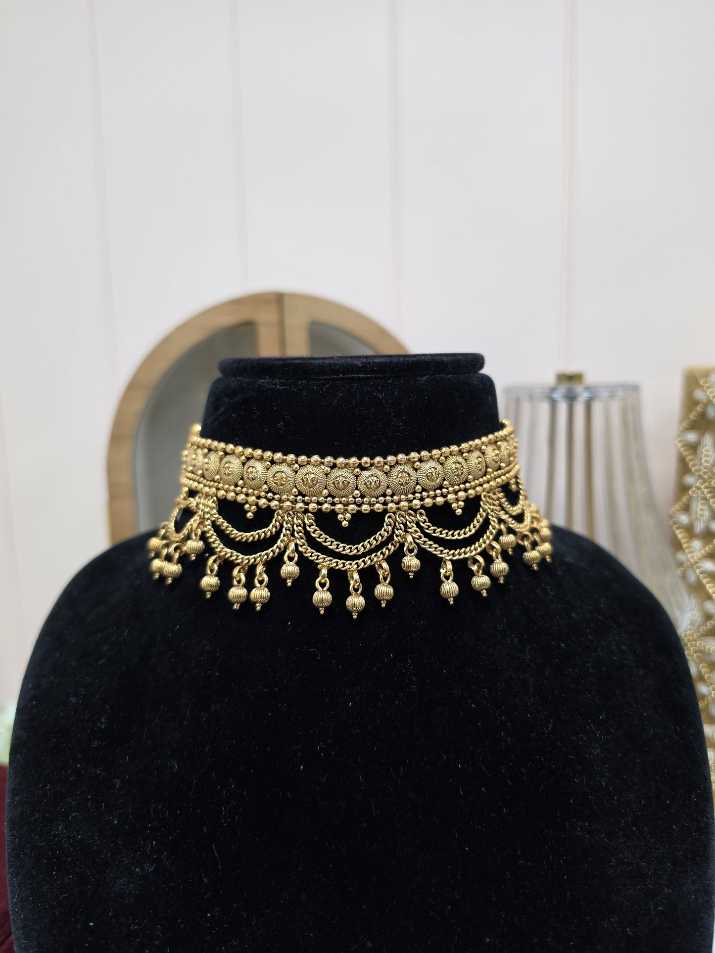 Jass gold choker set