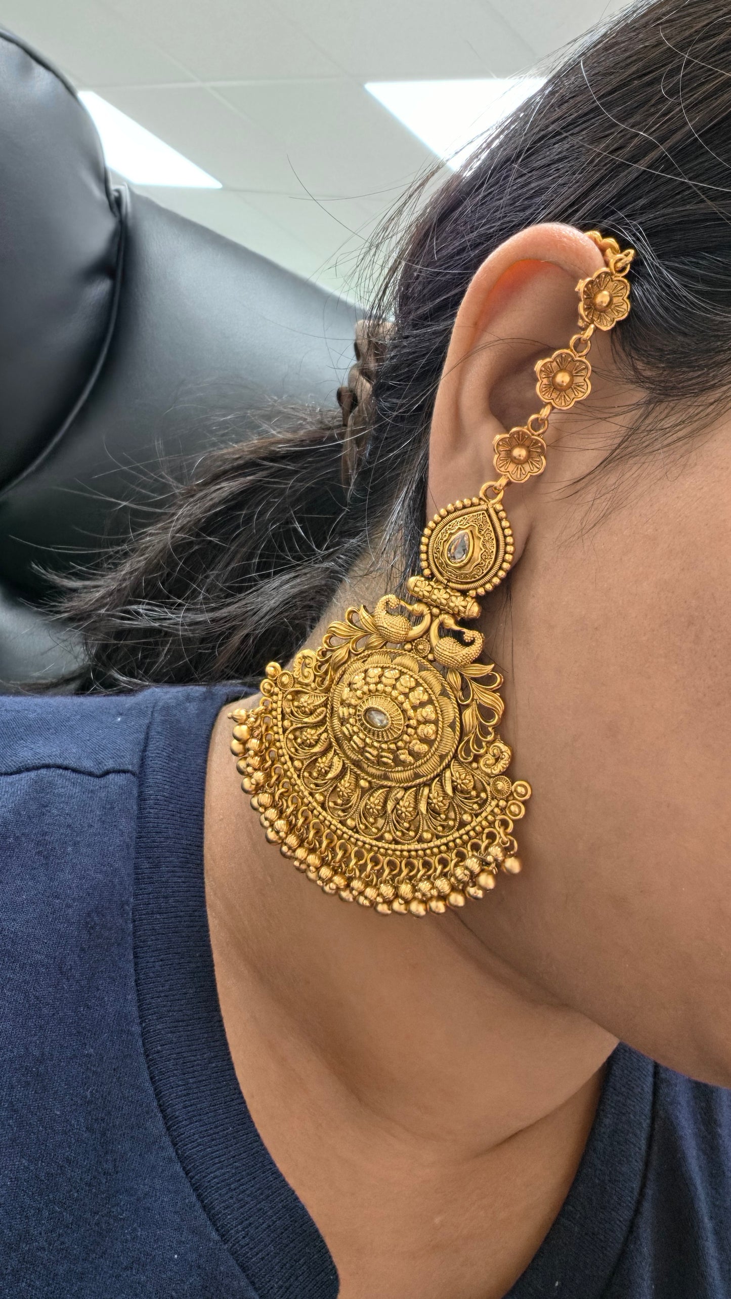Rukhsana premium gold plated Earrings