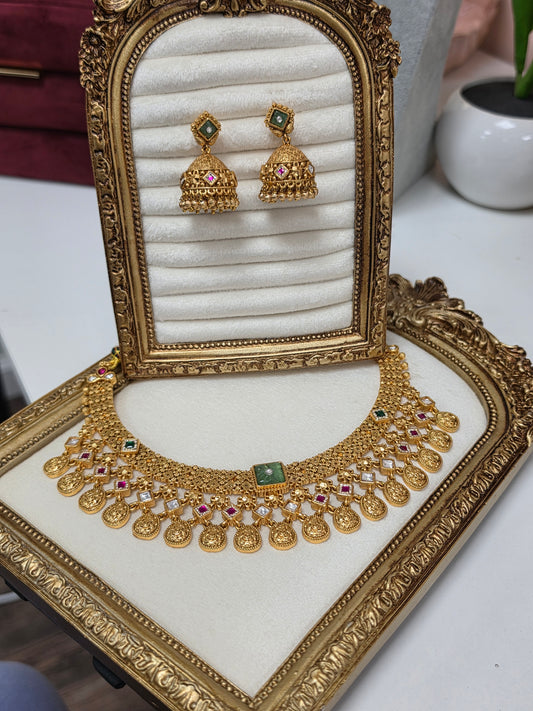 Ruhani heritage gold plated set