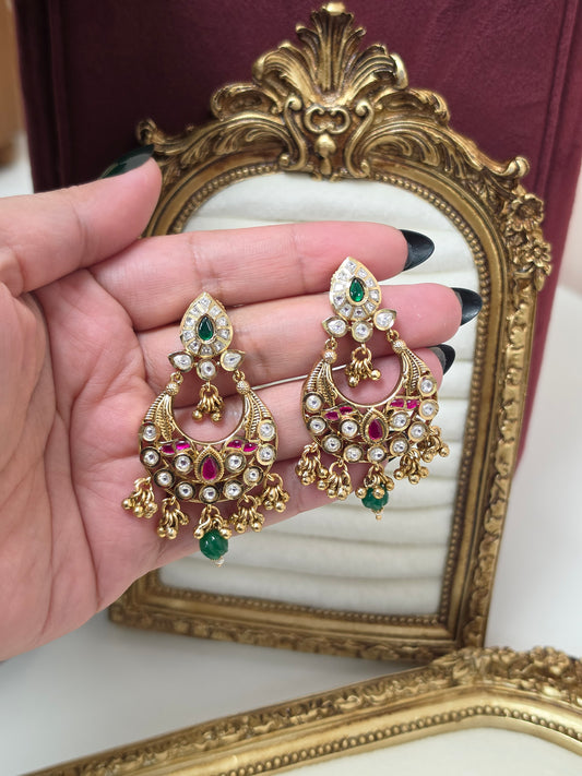 Nirvi premium gold plated Earrings