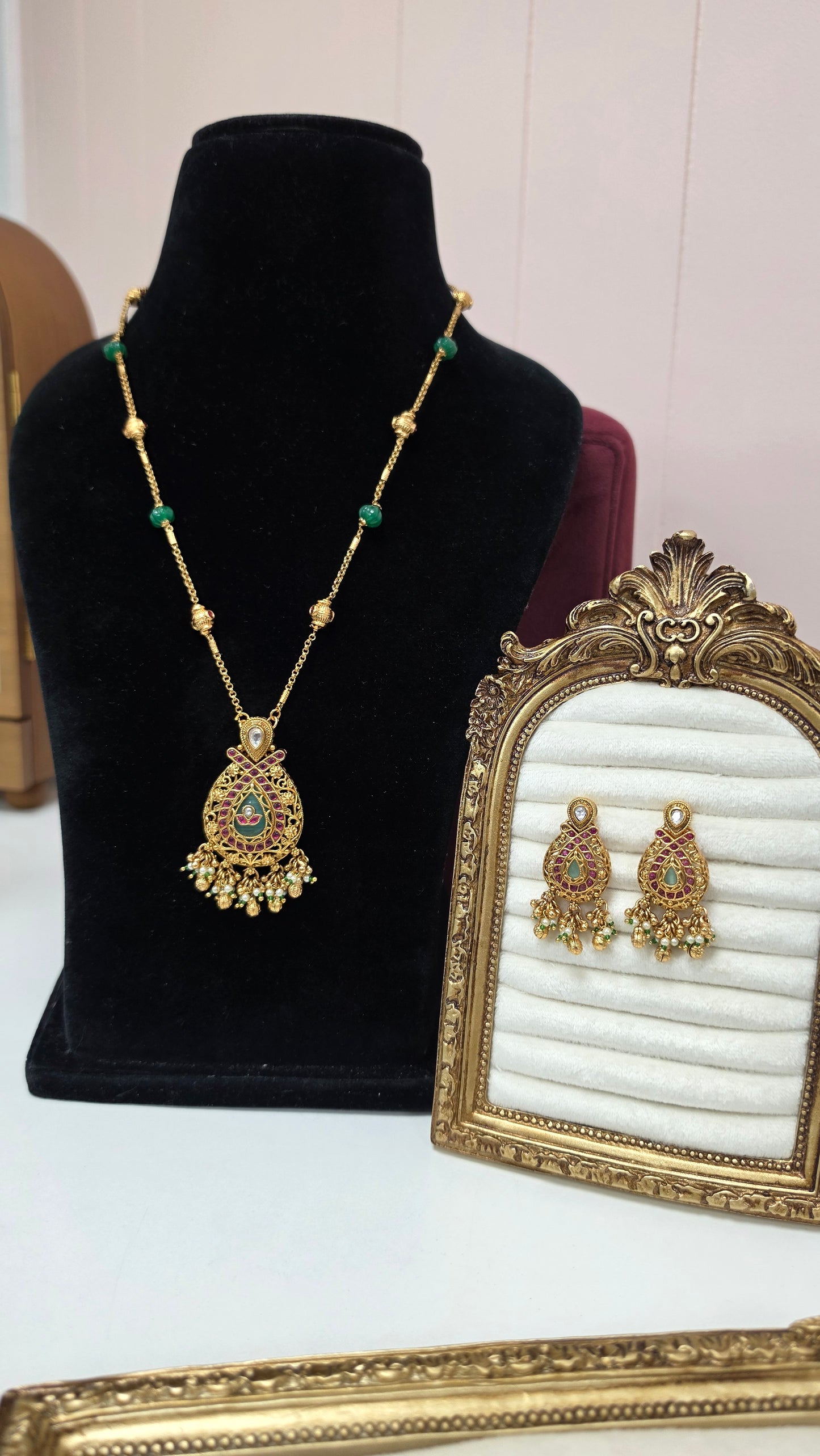 Ziya heritage gold plated set