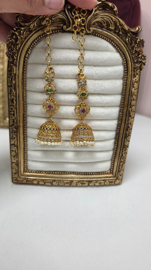 Sarina gold jhumkis