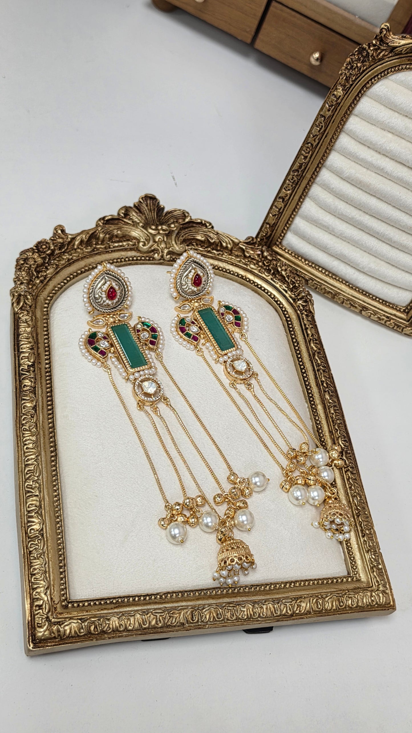 Meera dual tone kashmiri Earrings