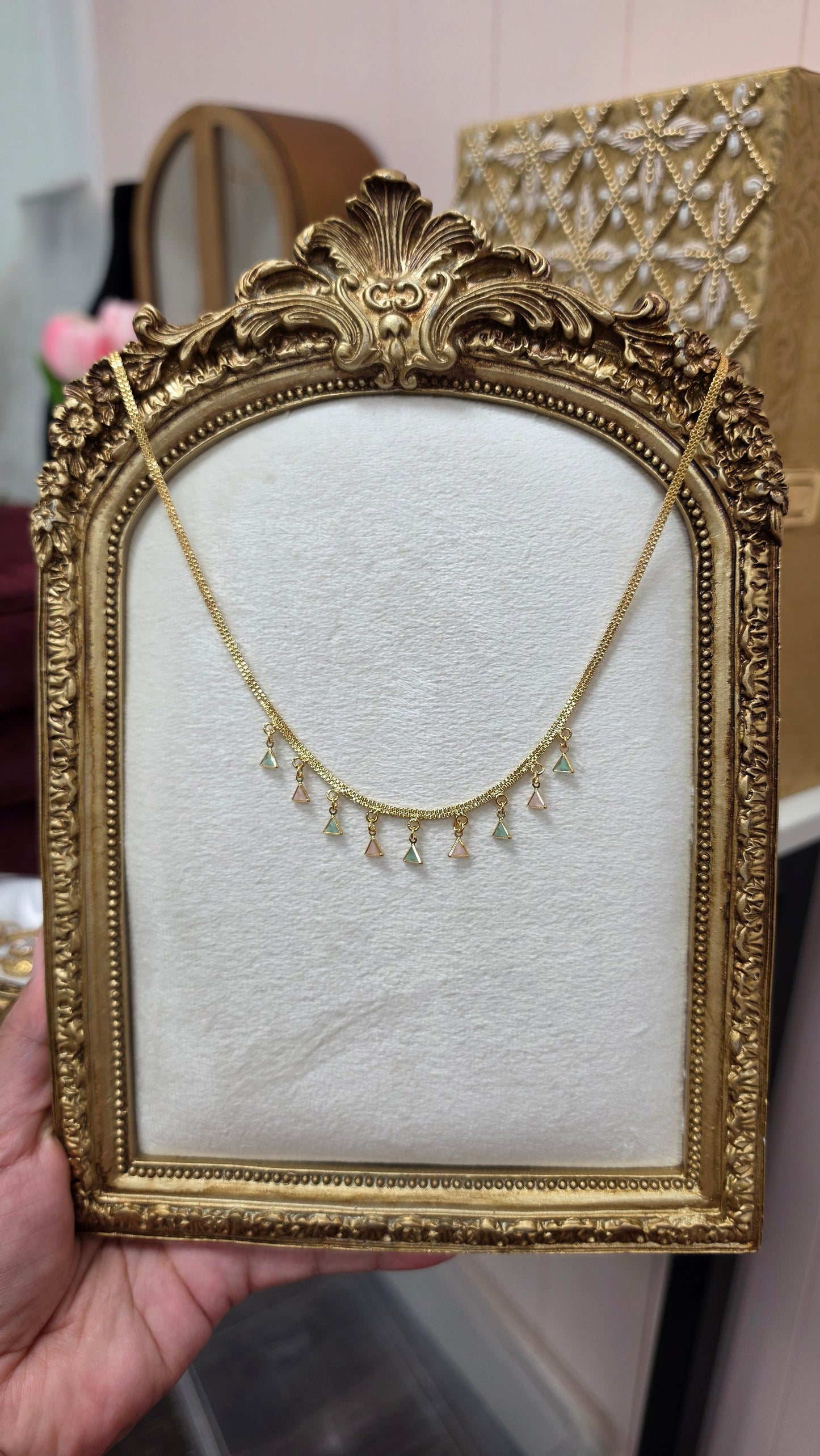 Tina gold plated chain Set