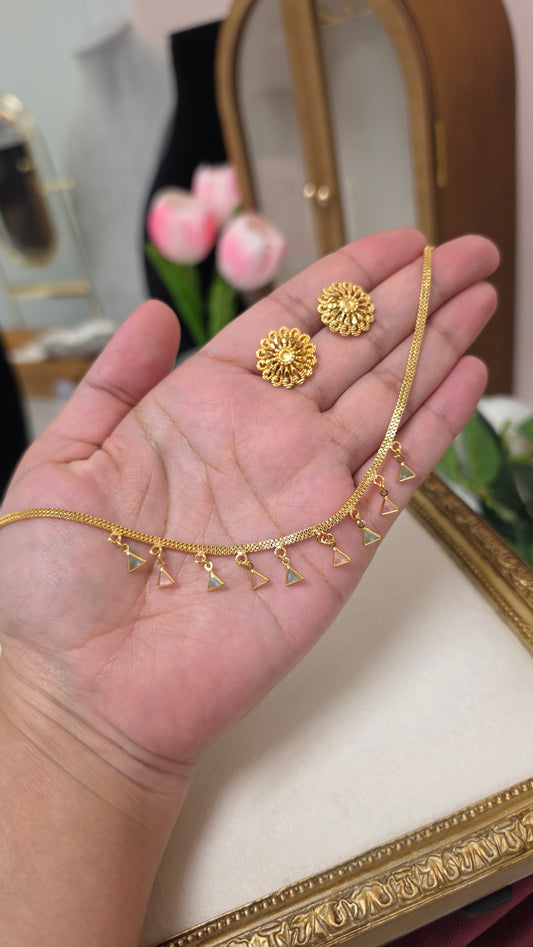 Tina gold plated chain Set