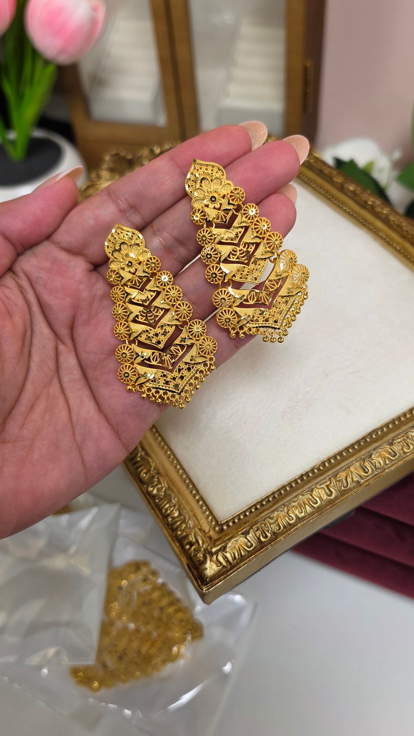 Aisha premium Gold plated Earrings