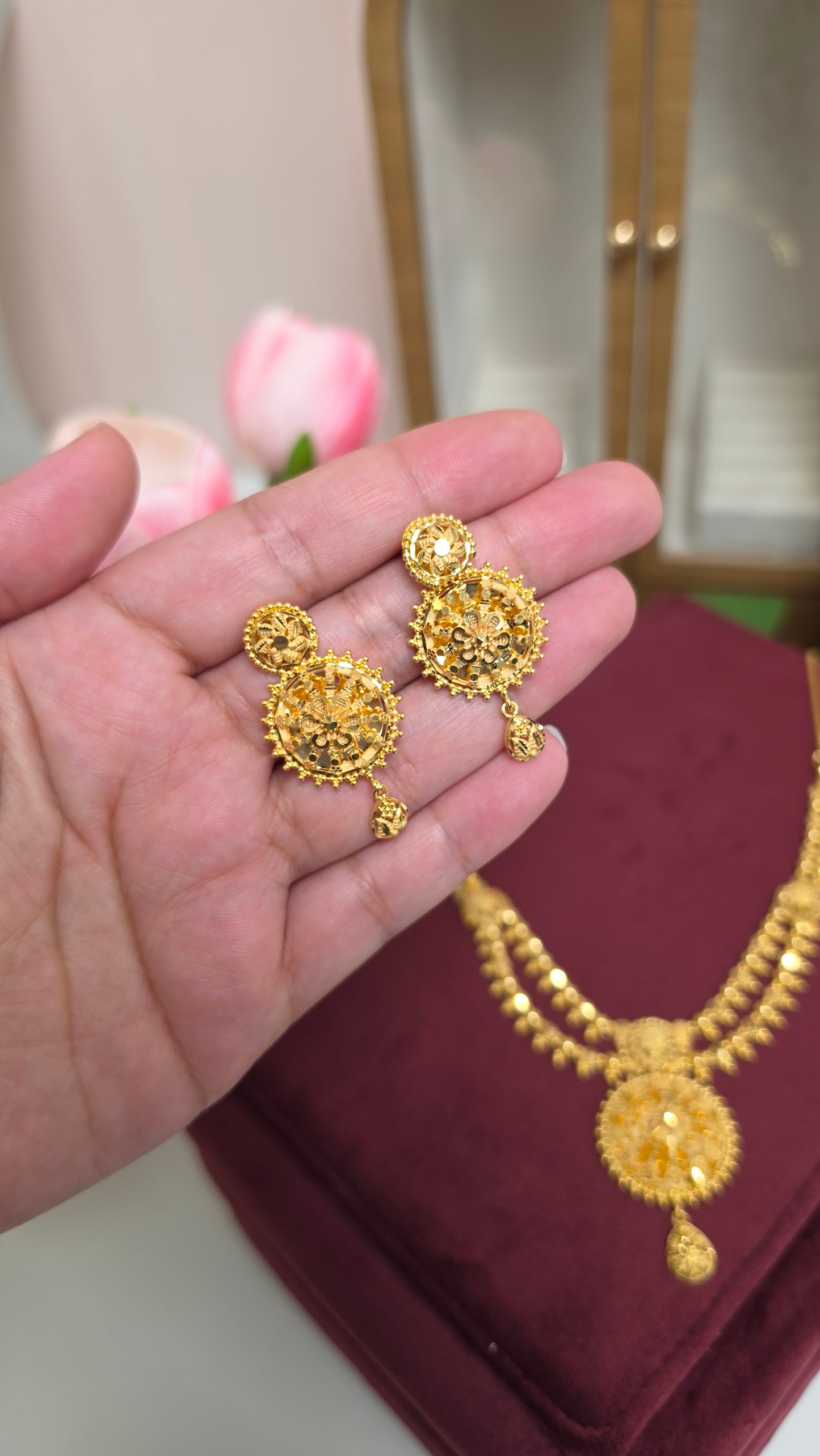 Maya premium gold plated set